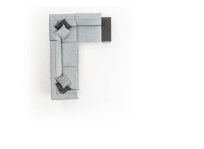 Divano a L Design Moderno in Tessuto Tessile Angolare 310x225