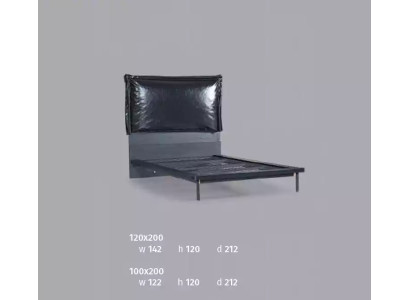 Letto per bambini design con letto per giovani mobili in metallo morbido 120x200cm.