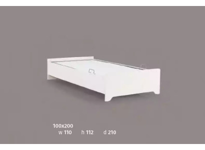 Letto Bianco Camera da Letto Cameretta Letti Legno Letto in Legno 100x200cm