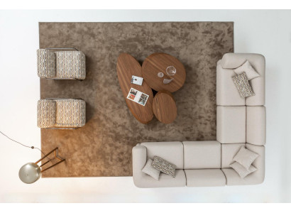 Divano ad angolo, divano ad angolo, imbottiti, mobili da salotto, set da salotto ad angolo, set da divano a L con 2 poltrone.