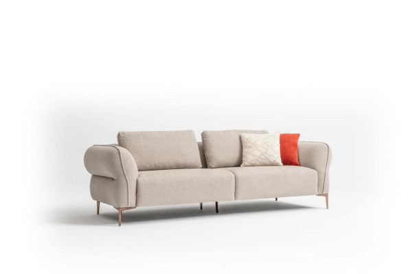 Divano a L 3+1+1 posti, design moderno, divano imbottito per salotto