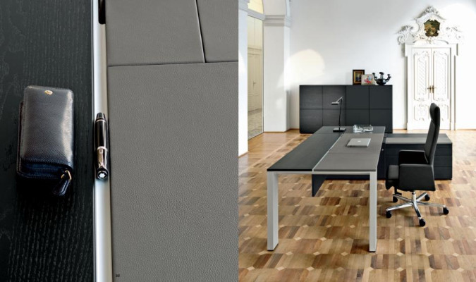 Tavolo da conferenza Tavolo d'angolo con cassetti Scrivania d'angolo con mensole Tavolo per computer Mobili Nuovi