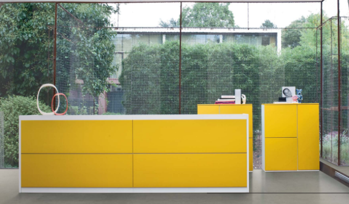 Tavolo della reception mobili da ufficio bancone da reception scrivania studio Praxis Frezza tavoli di accoglienza