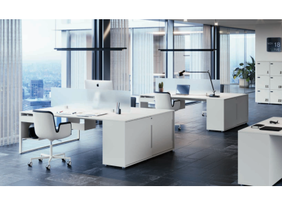 Scrivania Tavolo da lavoro Tavolo per computer Doppia scrivania con cassetto