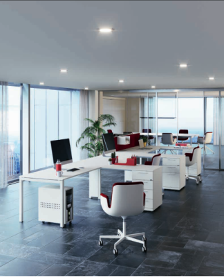 Scrivania ad angolo Scrivania per computer Studio Mobili da ufficio Mobili per computer Set di 3 pezzi