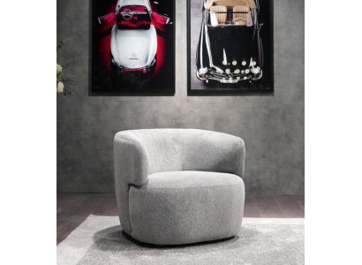Design Poltrona Grigia, Mobili di Lusso Salotto Tessile Lounge Club