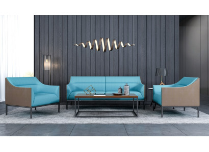 Divano 3+1+1 in tessuto Sofas Couch Set di mobili imbottiti Divanetto Nuovo