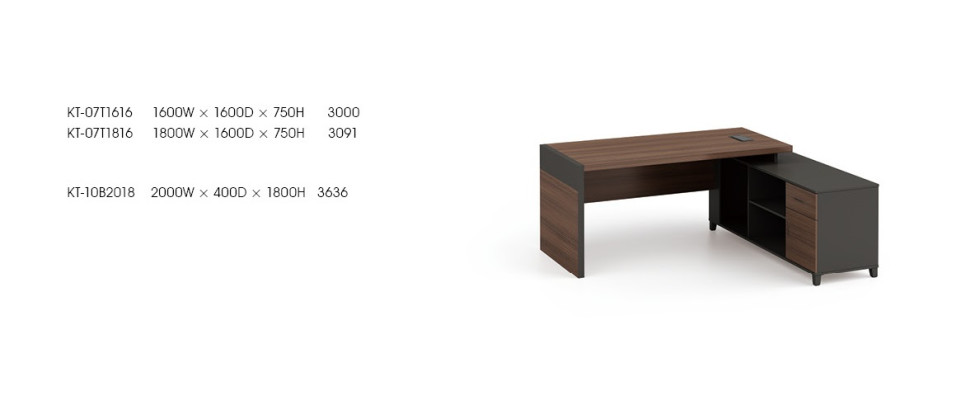 Scrivania ad angolo ufficio, arredamento stanza del capo, mobili design scrivanie ufficio.