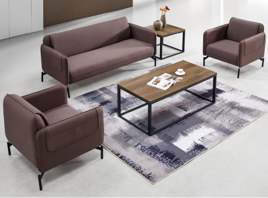 Design Imbottito Divano Set Divani Divani Tessuto Tessuto Mobili Per Ufficio Nuovo