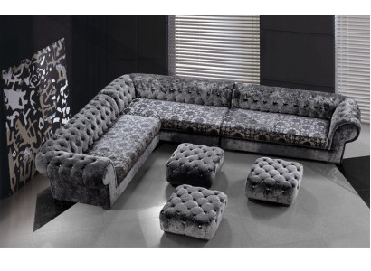 Design divano a tre posti set di sedili divani imbottiti moderno di lusso 250x350cm