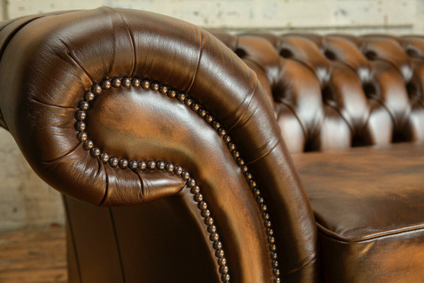 Divano Chesterfield 4 posti in soggiorno, divano, transazioni, divani imbottiti nuovi XXL Big.