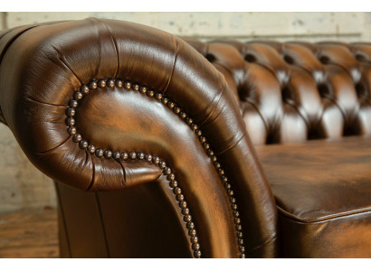 Divano Chesterfield 4 posti in soggiorno, divano, transazioni, divani imbottiti nuovi XXL Big.