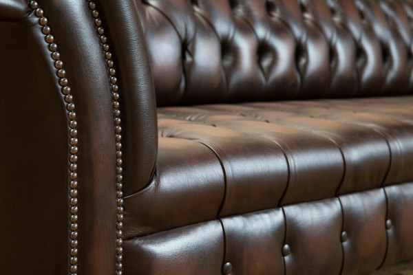 Classico divano in pelle Chesterfield di lusso, design divani couch 4 posti nuovo
