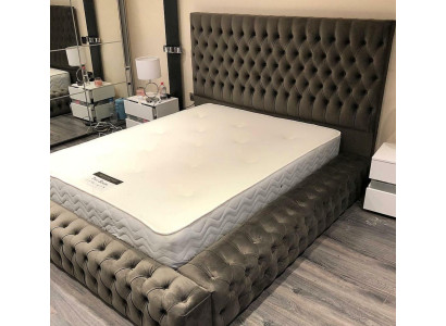 Chesterfield Tessuto Letto Camera da Letto Letti Matrimoniali Imbottiti 140/160/180/200 cm