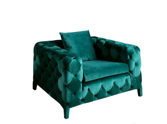 Divano Chesterfield verde 3+1 posti in stile stoffa divano set di imbottitura.