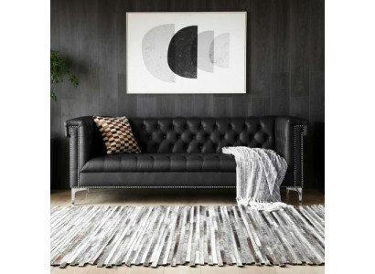 Chesterfield divano in pelle design lussuoso classico sofà a tre posti nuovo