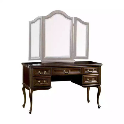 Tavolo trucco con specchio, consolle di lusso, comò, camera da letto, barocco, rococò