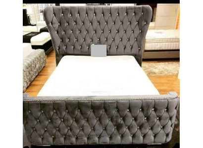 Chesterfield Hotel letto matrimoniale in pelle camera da letto imbottito letti di lusso 200x200.