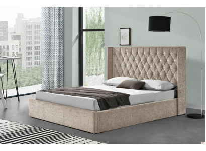 Letto Chesterfield design Camera da letto Letti inglesi 180x200cm Tessile