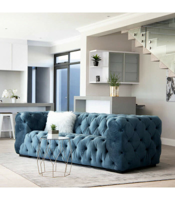 Chesterfield divano 3 posti Moderno divano di lusso Designer soggiorno Tre posti