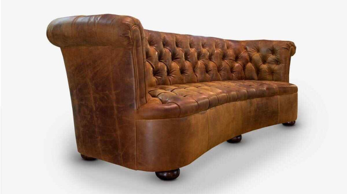 Chesterfield in pelle Design Divano di lusso Classico divano a 3 posti Nuovo