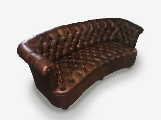 Chesterfield in pelle Design Divano di lusso Classico divano a 3 posti Nuovo