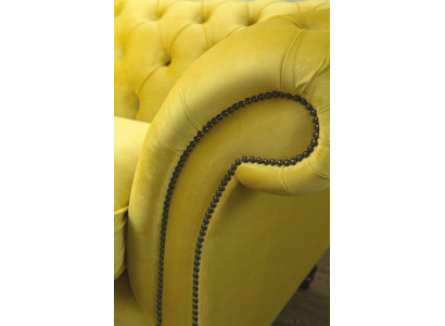 Chesterfield divano a 3 posti design divano divani imbottiti tessuto tessile Nuovo