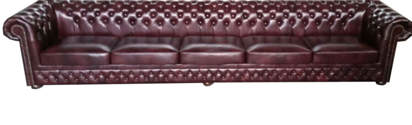 Divano Chesterfield a 8 posti XXL, imbottito, design sofisticato, nuovi divani, set di divani.