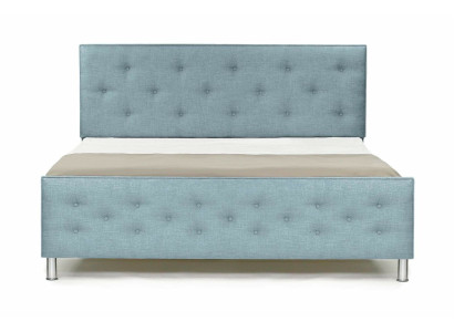 Design Chesterfield Inglese 140/160/180x200 Letto Matrimoniale Turchese Imbottito