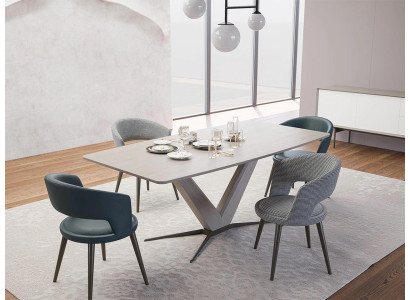 Sala da pranzo Design Completo Tavolo da pranzo Design Arredamento Set di credenze Sedie 4x  Sala da pranzo Design Completo Tavolo da pranzo Design Arredamento Set di credenze Sedie 4x