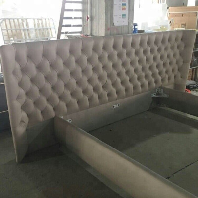 Pannello letto XXL Big Wand Chesterfield design di lusso per hotel 200x200cm nuovo