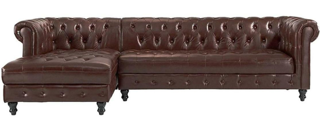 Divano ad angolo Chesterfield, divano, divano imbottito, set da angolo per i mobili classici