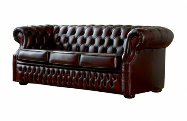Divano Chesterfield in pelle rivestita divano divano set 3 posti 3 posti nuovo