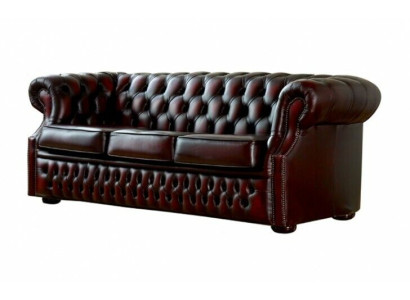 Divano Chesterfield in pelle rivestita divano divano set 3 posti 3 posti nuovo