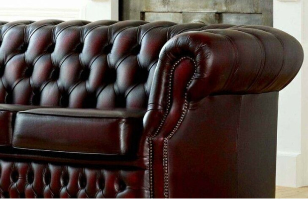 Divano Chesterfield in pelle rivestita divano divano set 3 posti 3 posti nuovo