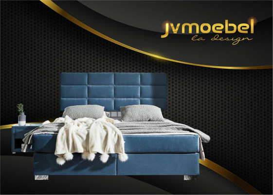 Letto boxspring di lusso 140 160 180 x 200 cm Letti Camera da letto matrimoniali Mobili in tessuto