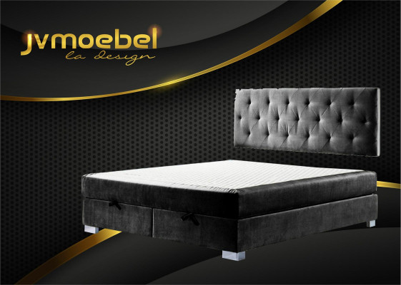 Letto boxspring di lusso Letti Camera da letto Doppi Mobili Tessuto 140 160 180 x 200cm