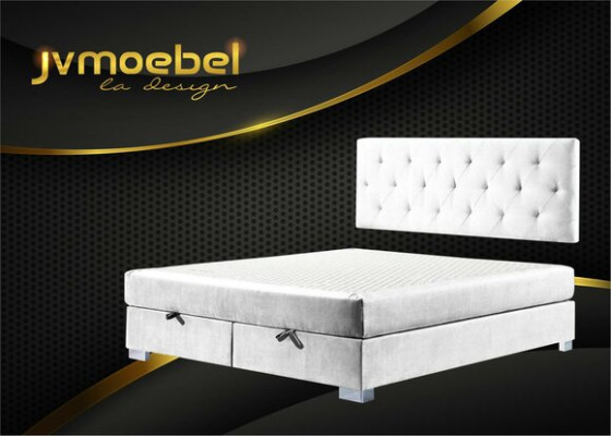 Letto boxspring di lusso Letti Camera da letto Doppi Mobili Tessuto 140 160 180 x 200cm
