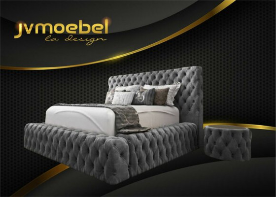 Tessile letto Arredamento Camera da letto Mobili di lusso Letti moderni Chesterfield Boxspring Nuovo