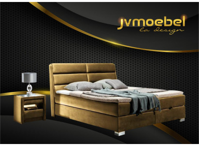 Letto 2x Comodino 3 pezzi. Camera da letto set di lusso Design Mobili Moderni Letti Nuovi
