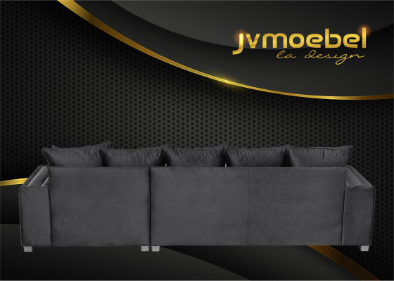 Divano a angolo L-forma in tessuto design di lusso divano componibile imbottito.