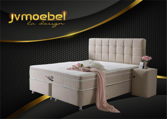 Letto Boxspring matrimoniale Camera da letto di lusso Letti matrimoniali designer Nuovi 160x200
