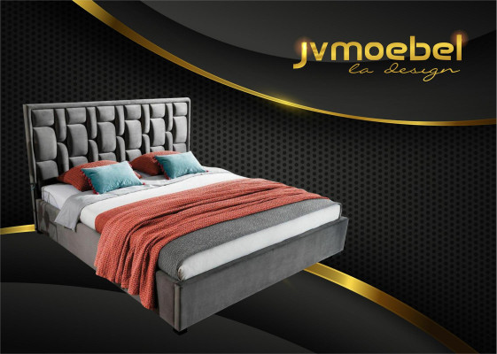 Letto blu design camera da letto arredamento moderno lusso nuovo design telaio.