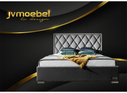 Designer Letto Tessile Design Camera da Letto Mobili Letti di Lusso Struttura Imbottita Nuova