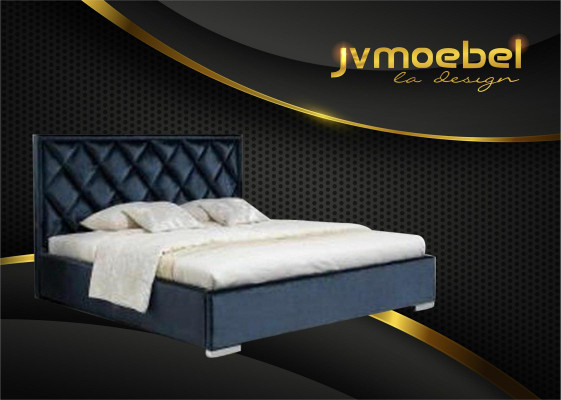 Designer Letto Tessile Design Camera da Letto Mobili Letti di Lusso Struttura Imbottita Nuova