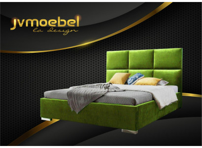 Moderno letto matrimoniale in tessuto per camera da letto Chesterfield 180x200.