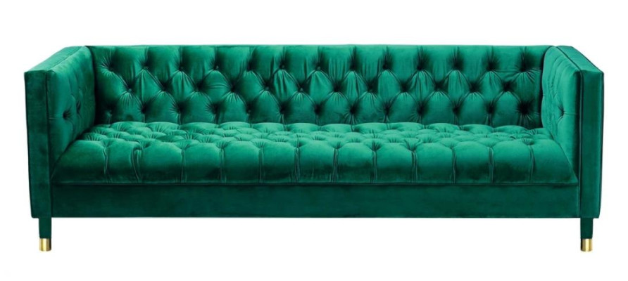 Chesterfield blu in tessuto design moderno creativo in stile stoffa Mobili nuovi per soggiorno.