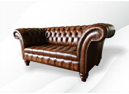 Design divano Chesterfield 2 posti marrone divano imbottito divani soggiorno divano nuovo