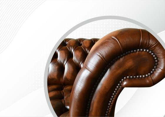 Design divano Chesterfield 2 posti marrone divano imbottito divani soggiorno divano nuovo