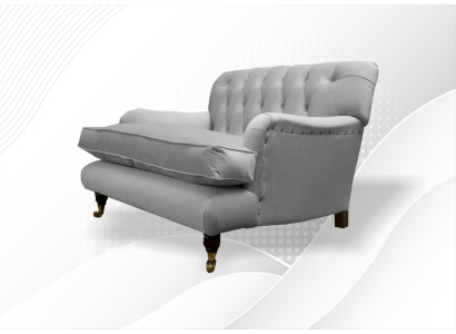Chesterfield poltrona design TV divano divano Chesterfield tessuto nuovo.